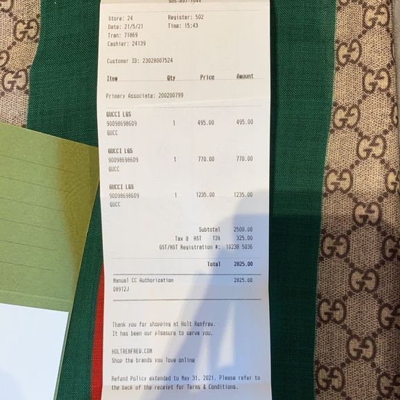 100% Authentic Gucci Canvas Bucket Hat Oscar Sz.M Denim - Picture 10 of 12